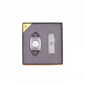 Cohiba Puro Çakmak Ve Kesici Hediye Seti Füme