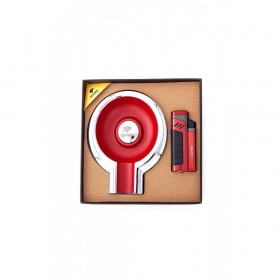 Cohiba Puro Çakmak Ve Küllük Hediye Seti Kırmızı