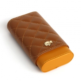 Cohiba Puro Kılıfı 3'lü Sarı Kahverengi